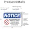 Signmission Cell Phone Use In Designated Area Only, 5 in W x Rectangle, Vinyl Decal OS-2PACK-NS-D-35-L-15316 - alternate 5